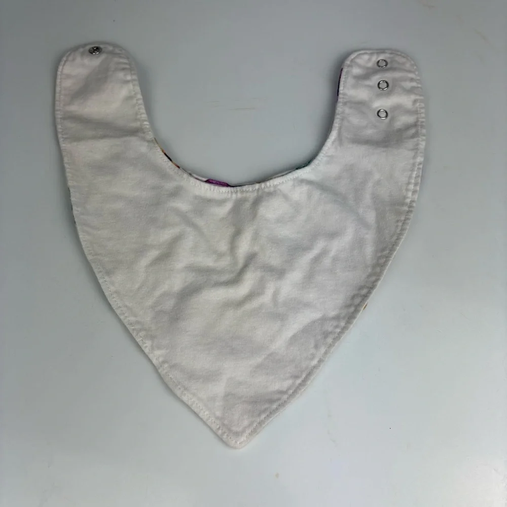 Posh peanut two cotton drool bibs pink french bulldogs and white macarons